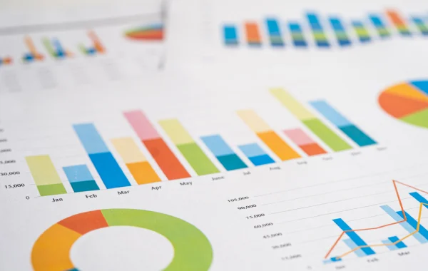 business data on a report